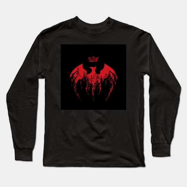 Rising Phoenix Crown Long Sleeve T-Shirt by LylaLace Studio
